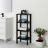 Scaffale bagno 4 ripiani grigio effetto legno in kit montaggio Buzz