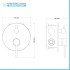Set rubinetti lavabo bidet e doccia a due vie in acciaio inox Nuego