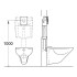 Placca Grohe modello Skate Air in ABS con doppio scarico da 3 o 6 litri