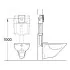 Placca Grohe modello Skate Air in ABS con doppio scarico da 3 o 6 litri