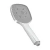 Saliscendi doccia regolabile 60 cm con doccetta quadrata monogetto