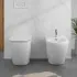 Wc per anziani filomuro H 50 cm con scarico traslato serie Comoda