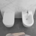 Wc e bidet filomuro per anziani con scarico traslato serie Comoda