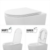 Wc e bidet filomuro per anziani con scarico traslato serie Comoda