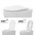 Wc e bidet filomuro per anziani con scarico traslato serie Comoda