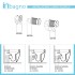 Vaso filo muro traslato Rimless Simas Vignoni in ceramica bianca lucida