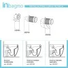 Sanitari filomuro Rak Des scarico traslato Rimless e copriwc soft-close