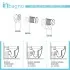 Sanitari filomuro Rak Des scarico traslato Rimless e copriwc soft-close
