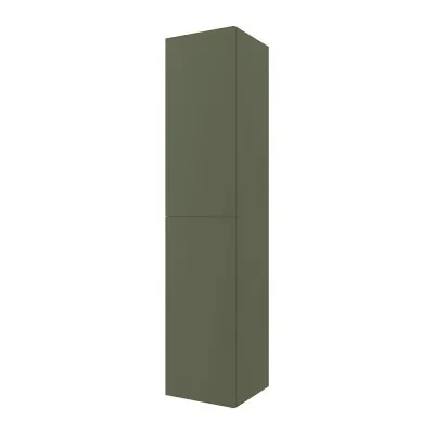 Pensile bagno sospeso verde opaco 2 ante reversibili serie Melody
