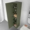 Pensile bagno sospeso verde opaco 2 ante reversibili serie Melody