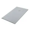 Piatto doccia 70x120 cm grigio effetto pietra in resina riducibile Karen