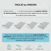 Piatto doccia 70x140 cm grigio effetto pietra in resina riducibile Karen