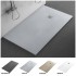 Piatto doccia 70x140 cm grigio effetto pietra in resina riducibile Karen