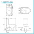 Wc filomuro monoblocco Rimless scarico universale e sedile rallentato Klan