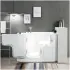 Vasca da bagno per anziani 130x90 porta con apertura esterna a sinistra