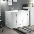 Vasca da bagno per anziani 130x90 porta con apertura esterna a sinistra