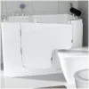 Vasca da bagno per anziani 130x90 porta con apertura esterna a sinistra