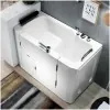 Vasca da bagno per anziani 130x90 sportello con apertura esterna a destra