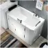 Vasca da bagno per anziani 130x90 sportello con apertura esterna a destra