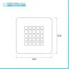 Griglia per piatto doccia in acciaio inox quadrata 12,5x12,5 cm