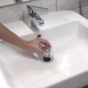 Tappo lavandino clic clac per fori da 34 a 40 mm con 2 guarnizioni 