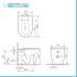 Wc altezza 45 cm per persone anziane con sedile soft-close Comfort