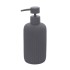 Dispenser sapone grigio in ceramica soft touch capienza 330 ml Spring