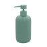 Dispenser sapone verde in ceramica soft touch capienza 330 ml Spring