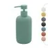 Dispenser sapone verde in ceramica soft touch capienza 330 ml Spring
