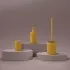 Dispenser sapone giallo in ceramica soft touch capienza 330 ml Spring