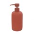 Dispenser sapone rosso in ceramica soft touch capienza 330 ml Spring