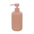 Dispenser sapone rosa in ceramica soft touch capienza 330 ml Spring