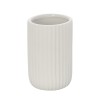 Portaspazzolini bagno dappoggio bianco in ceramica soft touch Spring