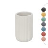 Portaspazzolini bagno dappoggio bianco in ceramica soft touch Spring
