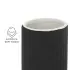 Portaspazzolini bagno dappoggio nero in ceramica soft touch Spring