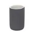 Portaspazzolini bagno dappoggio grigio in ceramica soft touch Spring