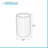 Portaspazzolini bagno dappoggio grigio in ceramica soft touch Spring
