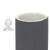 Portaspazzolini bagno dappoggio grigio in ceramica soft touch Spring