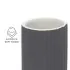 Portaspazzolini bagno dappoggio grigio in ceramica soft touch Spring