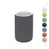 Portaspazzolini bagno dappoggio grigio in ceramica soft touch Spring