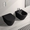 Portaspazzolini bagno dappoggio blu in ceramica soft touch Spring