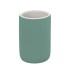 Portaspazzolini bagno dappoggio verde in ceramica soft touch Spring