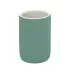 Portaspazzolini bagno dappoggio verde in ceramica soft touch Spring