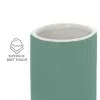 Portaspazzolini bagno dappoggio verde in ceramica soft touch Spring