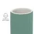 Portaspazzolini bagno dappoggio verde in ceramica soft touch Spring