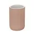 Portaspazzolini bagno dappoggio rosa in ceramica soft touch Spring