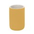 Portaspazzolini bagno dappoggio giallo in ceramica soft touch Spring