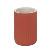 Portaspazzolini bagno dappoggio rosso in ceramica soft touch Spring
