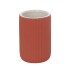Portaspazzolini bagno dappoggio rosso in ceramica soft touch Spring