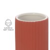 Portaspazzolini bagno dappoggio rosso in ceramica soft touch Spring